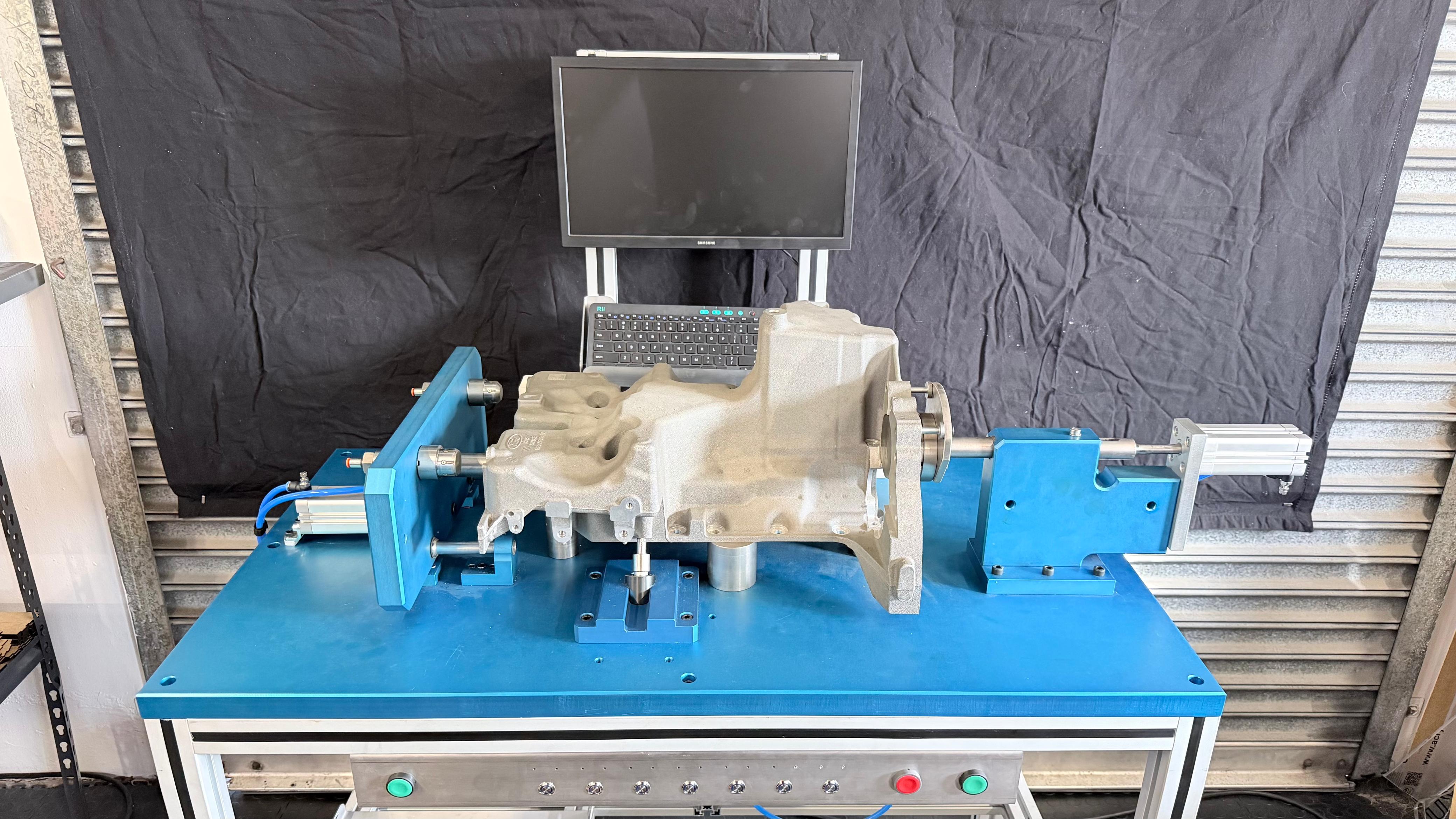 Air gauging measurement station